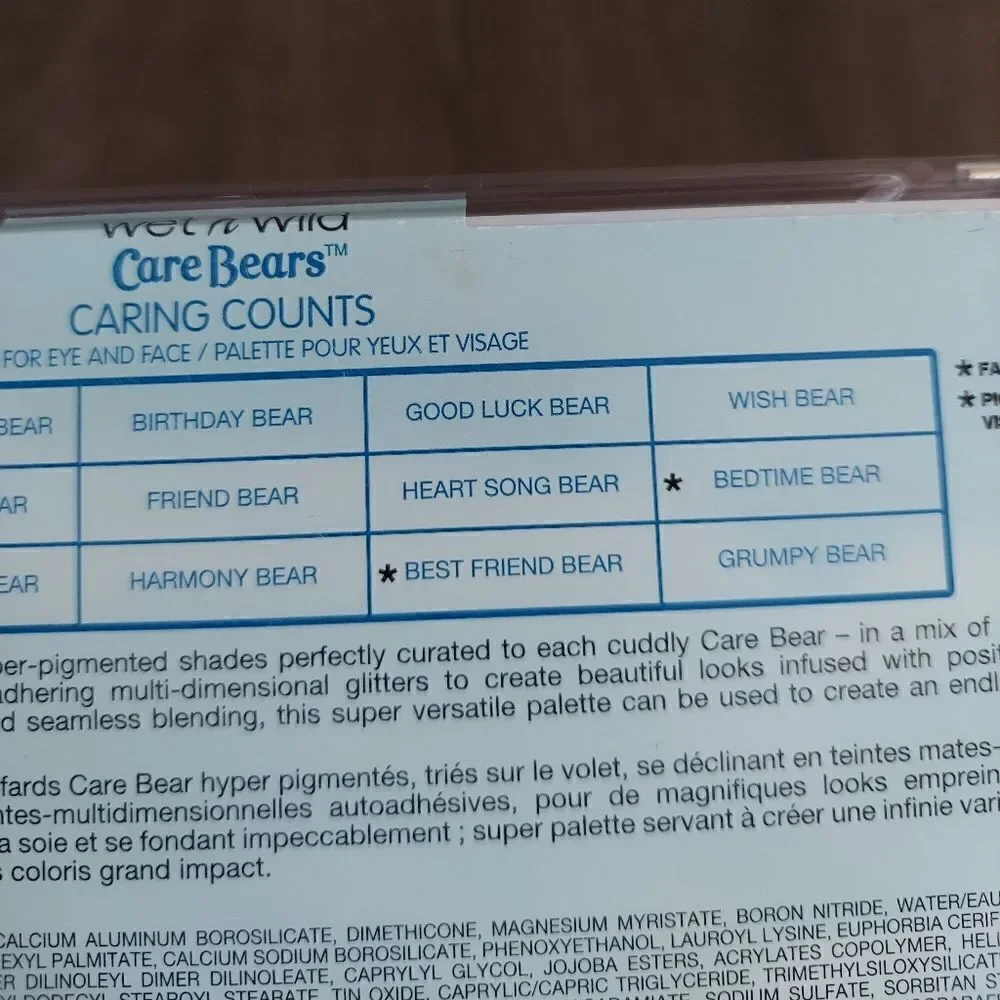 CARE BEARS x Wet N Wild Care Bears Eyeshadow Palette - Caring Counts